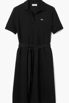 V Neck Pique Polo Dress