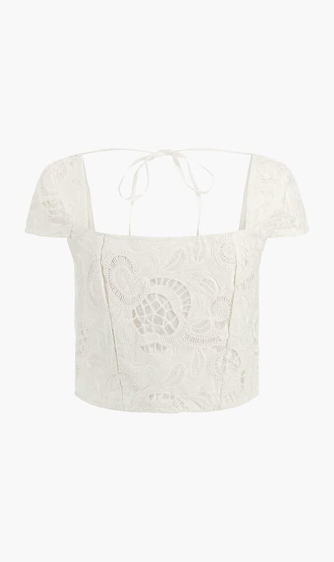 Embroidered Corset Top