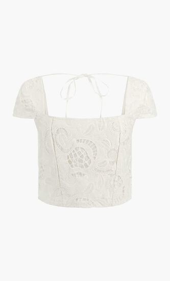Embroidered Corset Top