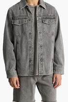 GREY DENIM SHIRT JKT