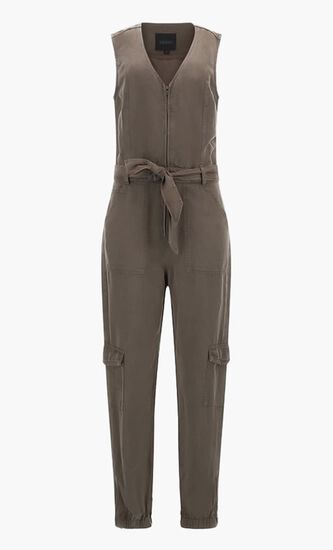 Belted Skinny Jumpsuit