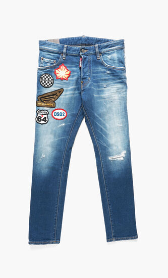 Skater Buttoned-Fly Jeans