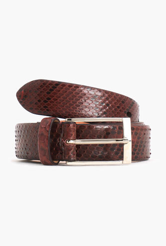 Python Leather Belt