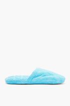 VERSACE ON REPEAT POLKA DOT SLIPPERS BLUE
