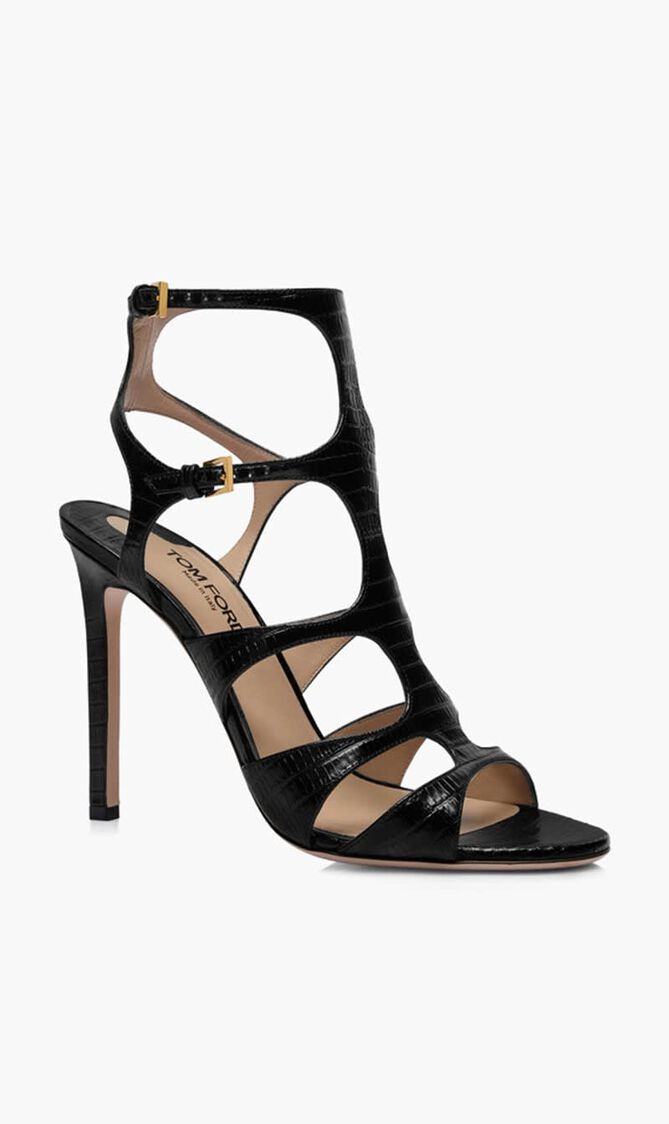 Laminated Leather Sandals