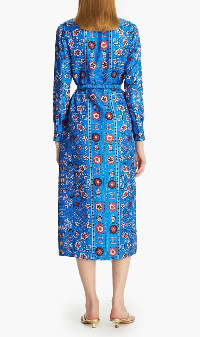 Printed Silk Shirtdress
