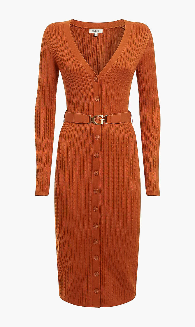 Cardigan Belted Dress
