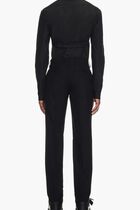 OW EMB HEAVYCOT FRONT COLLAR BLACK BLACK