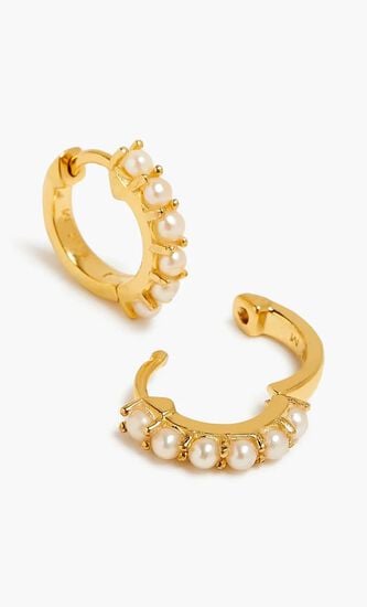 Hinged Gemstone Huggies