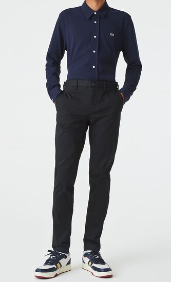 Classic Slim Fit Stretch Cotton Trousers