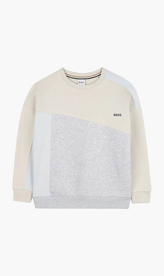 Block Design Crew Sweatshirt