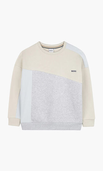 Block Design Crew Sweatshirt