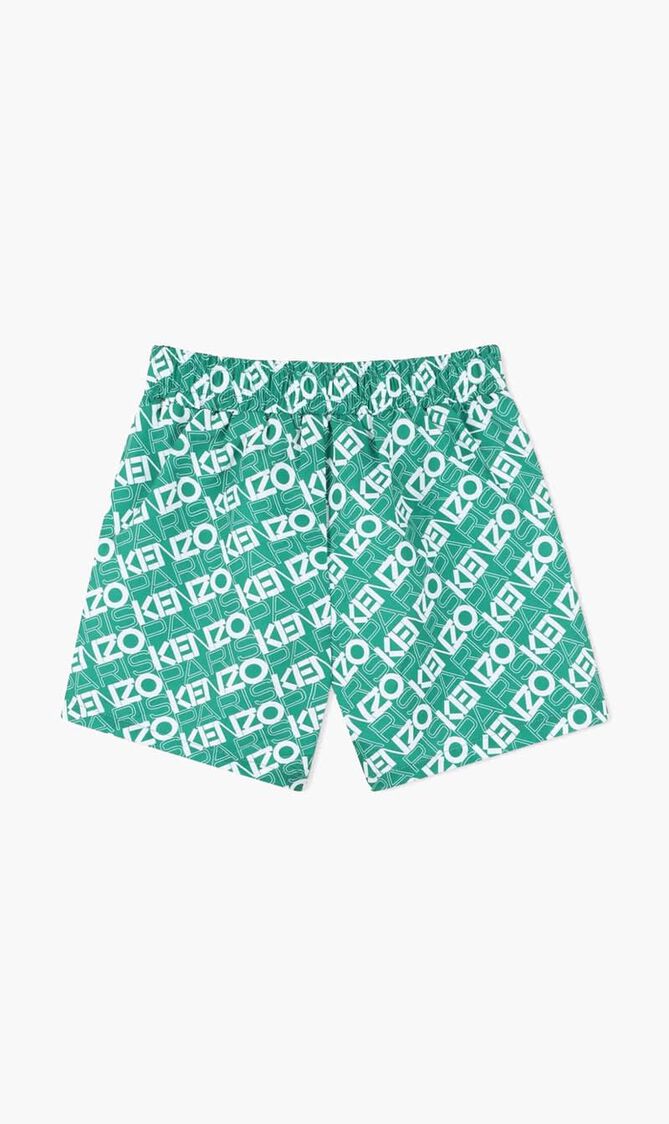 All Over Logo Print Swimming Shorts
