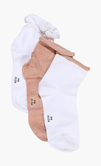 3-Pack Cotton Socks