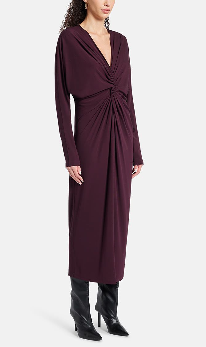 MATHILDE DRESS BORDEAUX