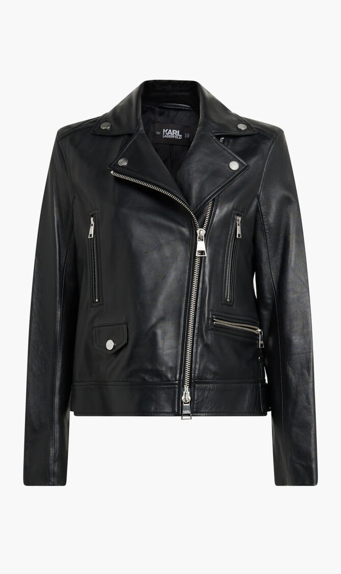 LEATHER BIKER JACKET