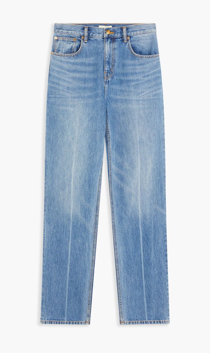MID-RISE SLIM STRAIGHT JEAN