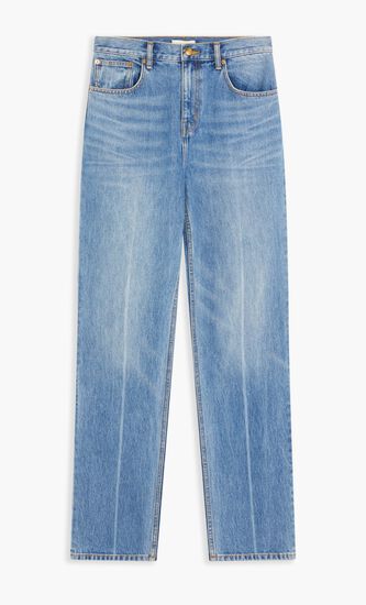 MID-RISE SLIM STRAIGHT JEAN