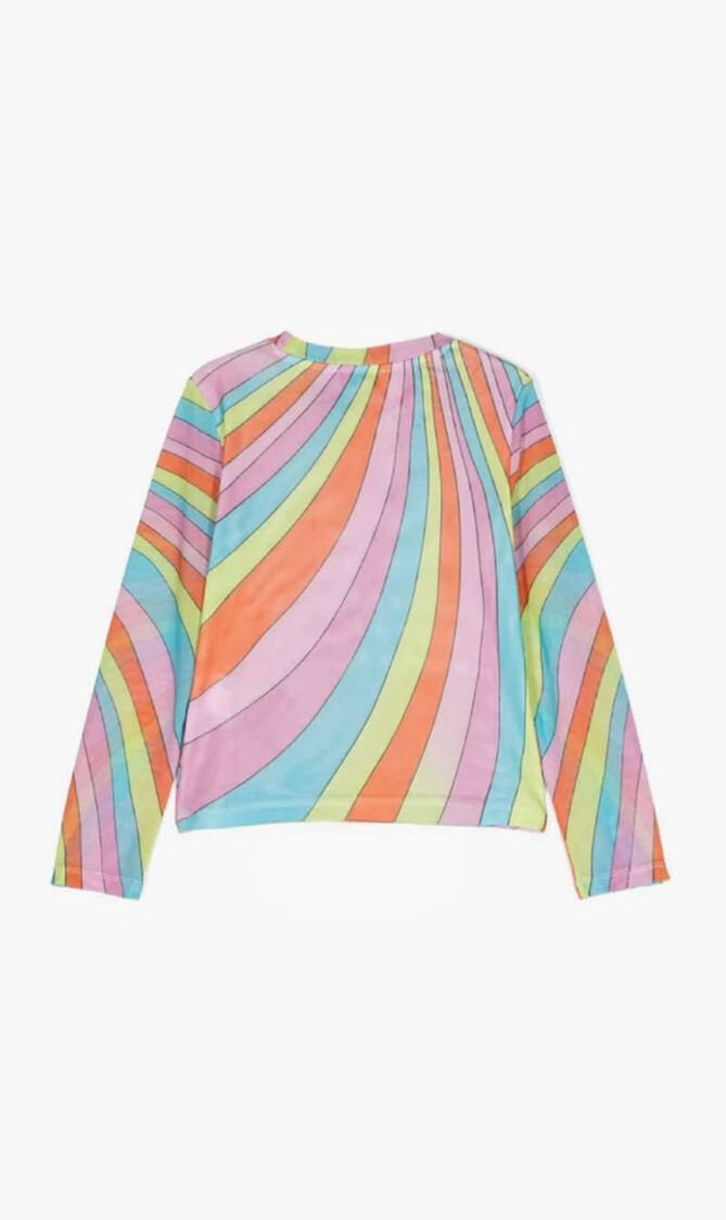 Girls Round Neck Graphic Printed Shirt