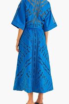 Striped Richelieu Midi Skirt