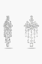 Gema Chandelier Rhodium Plated Earrings