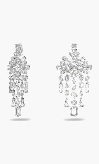 Gema Chandelier Rhodium Plated Earrings