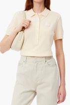 Wash Effect Pique Polo Shirt