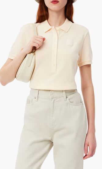 Wash Effect Pique Polo Shirt