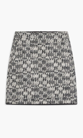 CHECK BOUCLE SKIRT