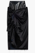 BLACK MIDI SKIRT