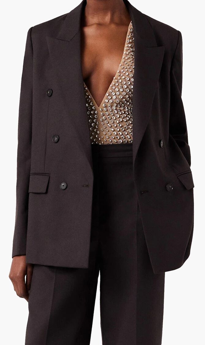 Double Breasted Wool Blazer