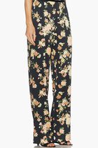 Pyjama Pants with Floral Print