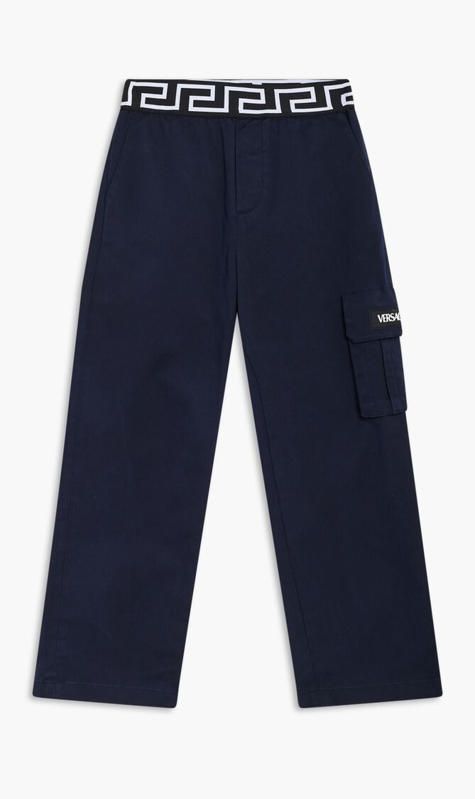 JB PANT GAB POCKET GRECA LOGO WAISTBAND
