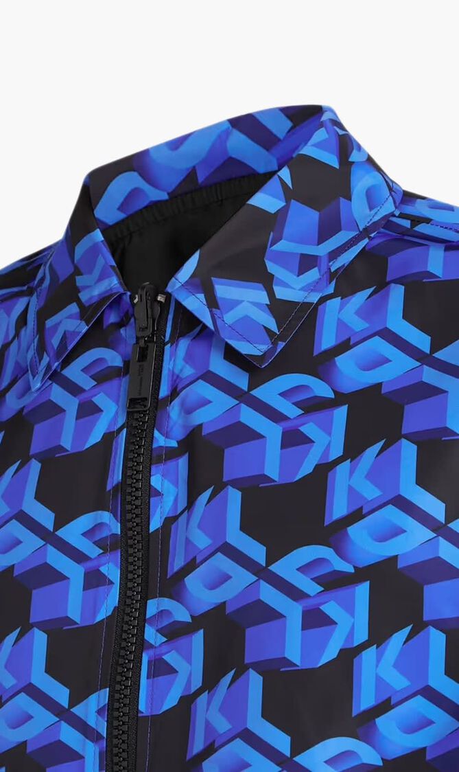 KLJ REVERSIBLE MONOGRAM JACKET