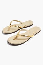 You Metallic Flip Flops