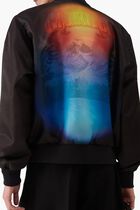 Organza Gradient Bomber Jacket