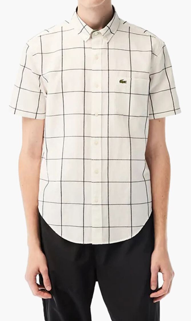 3D Window Pane Button Down Shirt