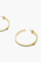 Kira Enamel Hoop Earrings