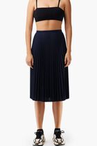 Elasticised Waist Pleated Skirt