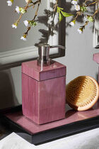 موزع صابون من خشب التوليب باللون الأرجواني