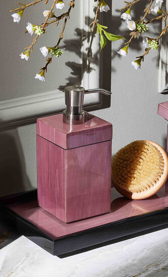 Purple Tulipwood Soap Dispenser