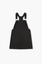 Logo Embroidered Denim Dungaree Dress