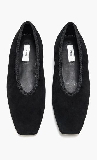 Minimalist Suede Ballerinas