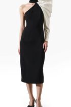 Ruha Asymmetric Huge Sleeve Dress