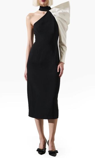Ruha Asymmetric Huge Sleeve Dress