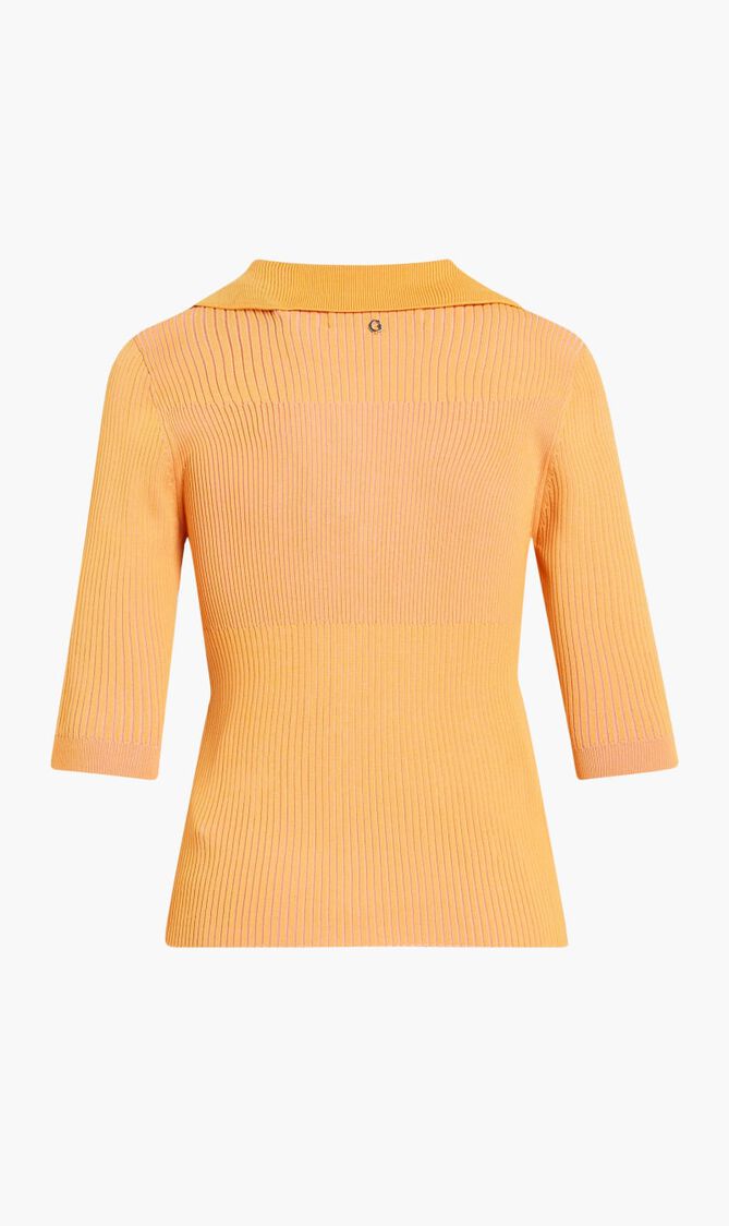 Claire Short Sleeve Polo Sweater