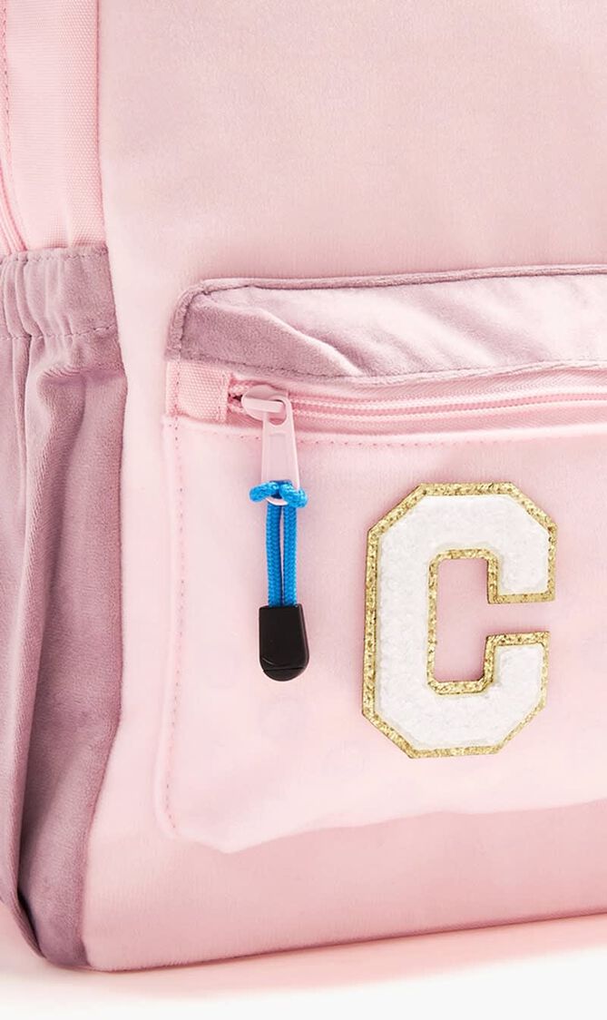 Chenille Sparkle Letter 'C' patch