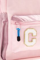 Chenille Sparkle Letter 'C' patch