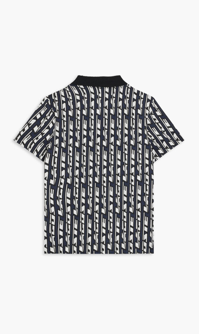 SHORT SLEEVED RIBBED COLLAR SHIRT