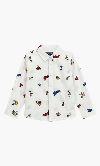 All Over Embroidery Shirt